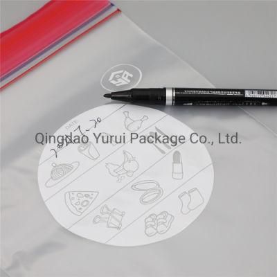 Custom Printed Food Grade Resealable Quart Size Plastic Ziplock Bag in Retail Color Box