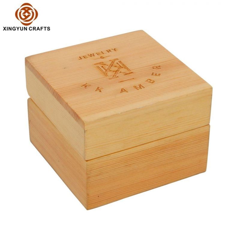 Pink Ring Box Wooden Jewelry Box Custom Wood Factory Direct Supply Custom Logo High Quality Gift Box