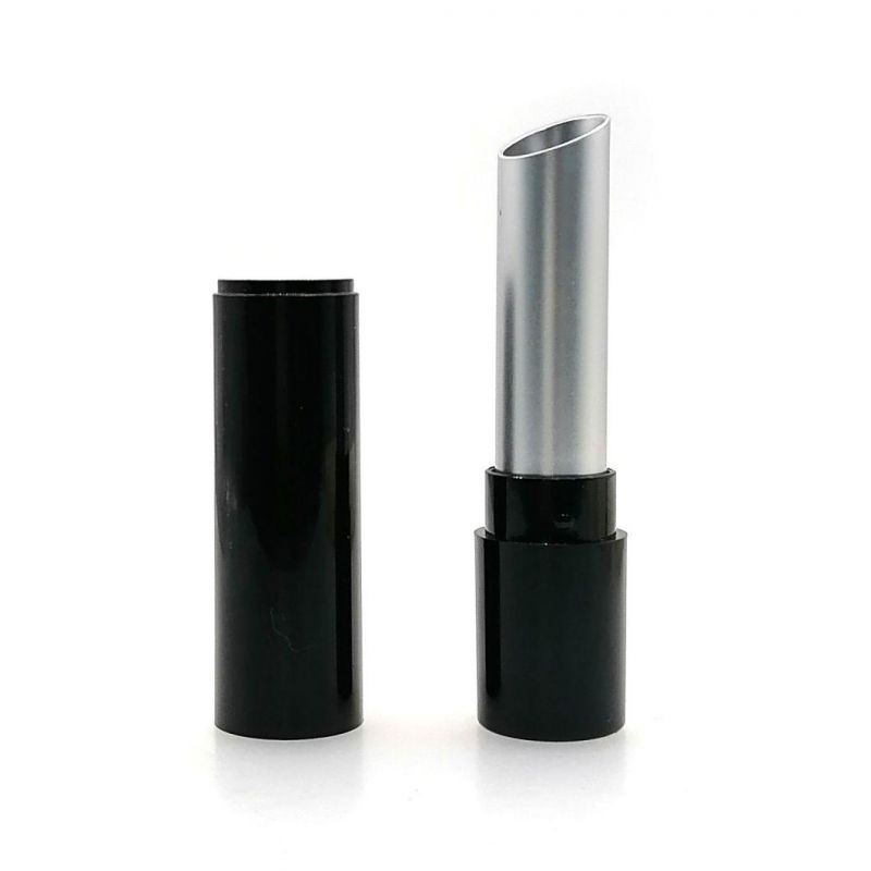 Round Beveled Lipstick Tube White Lipbalm Tube
