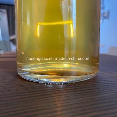 Hoson Customized Silk Screen Printing Large Capacity Vodka Glass Bottles 750ml 1000ml 1500ml 1750ml