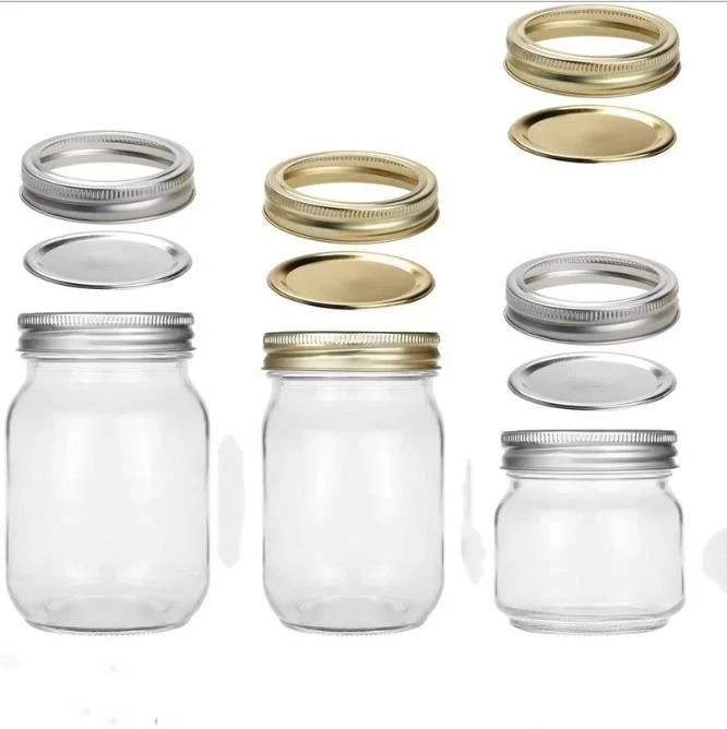 16oz 32oz Regular Mouth Glass Food Cans or Mason Jar with Assembly Lids