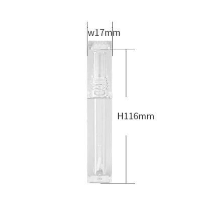 Hot-Sale White Transparent Lip Gloss Cosmetic Tubes Round Lip Gloss Packaging Private Label Lip Tint Containers