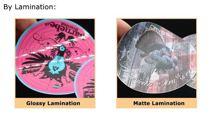 Professional Custom Adhesive Label Sticker Printing Glossy Self Adhesive Label with Paper Material