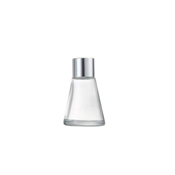Taper Shape Decorative Perfume Aroma Diffuser Glass Bottle with Wooden Cap
