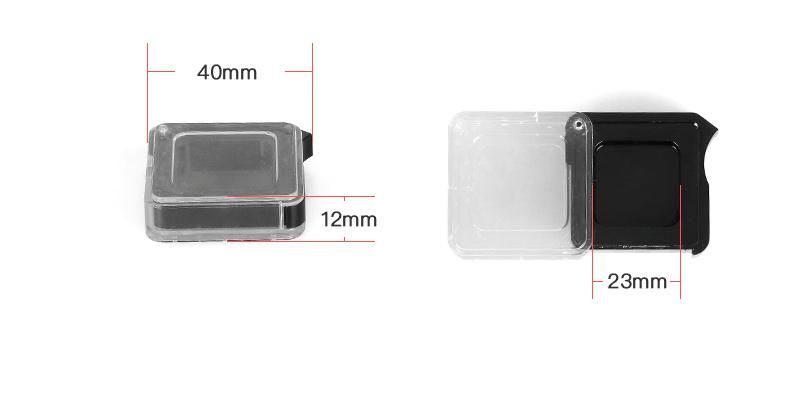 Customized Wholesale 1 Hole Black Plastic Empty Eyeshadow Palette Cosmetic Beauty Case for Packaging