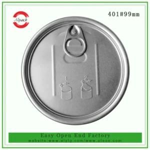 Aluminum 401# 99mm Easy Open Lid
