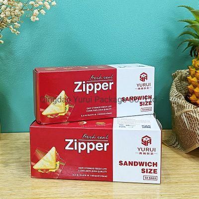 Food Grade BPA Free Waterproof Storage Freezer Packaging Ziplock Bag with Doule Track Lip