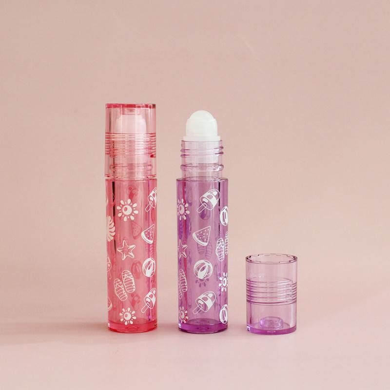 Empty Roll-on Bottle Lip Oil Case Clear Color Custom Packaging