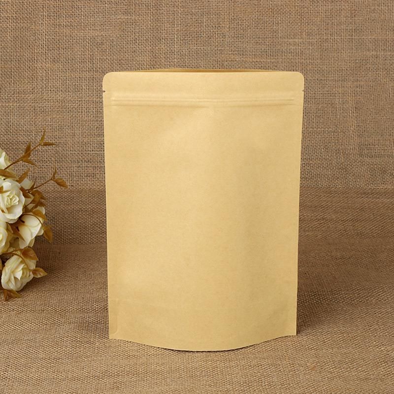 Stand up Kraft Paper Packing Bag with Zipper