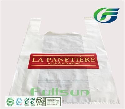 Biodegradable Tote Packaging Custom Printed Compostable Handle Shopping Plastic Bag