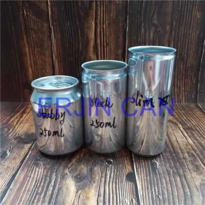 Brite Blank Standard Stubby 440ml 450ml 473ml 500ml 550ml 568ml 710ml 750ml 900ml 1000ml 1L Aluminum Beverage Can