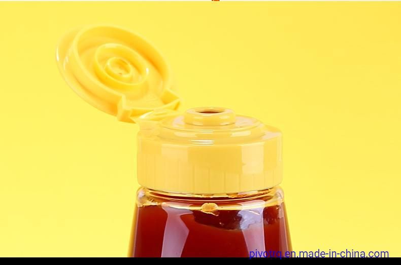 500ml Pet Plastic Squeeze Bottles for Packing Salad Sauce, Steak Sauce