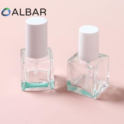 Crystal Clear or Frosted Square Glass Bottles for Serum Liquid Foundation