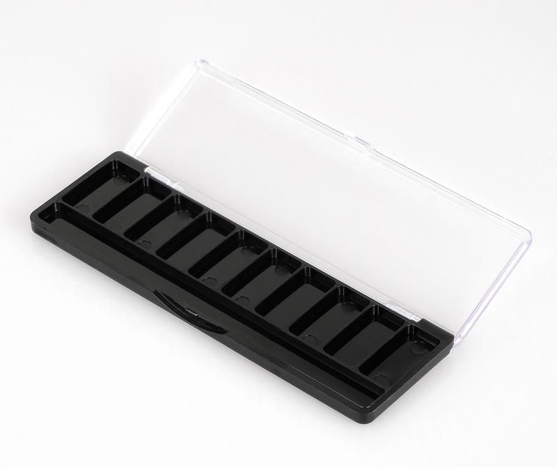 Wholesale 10 Hole Delicate Simple Multi - Color Eye Shadow Palette Case for Makeup Packaging