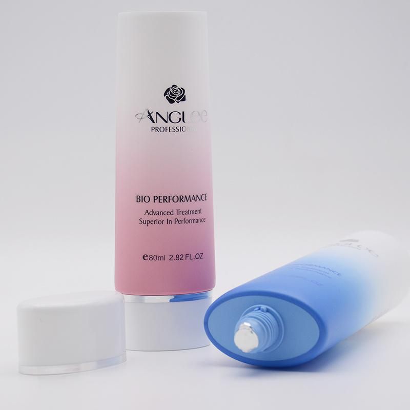 Facial Cleansing Moisture Cosmetic Packaging Tube Oval Plastic Tubes