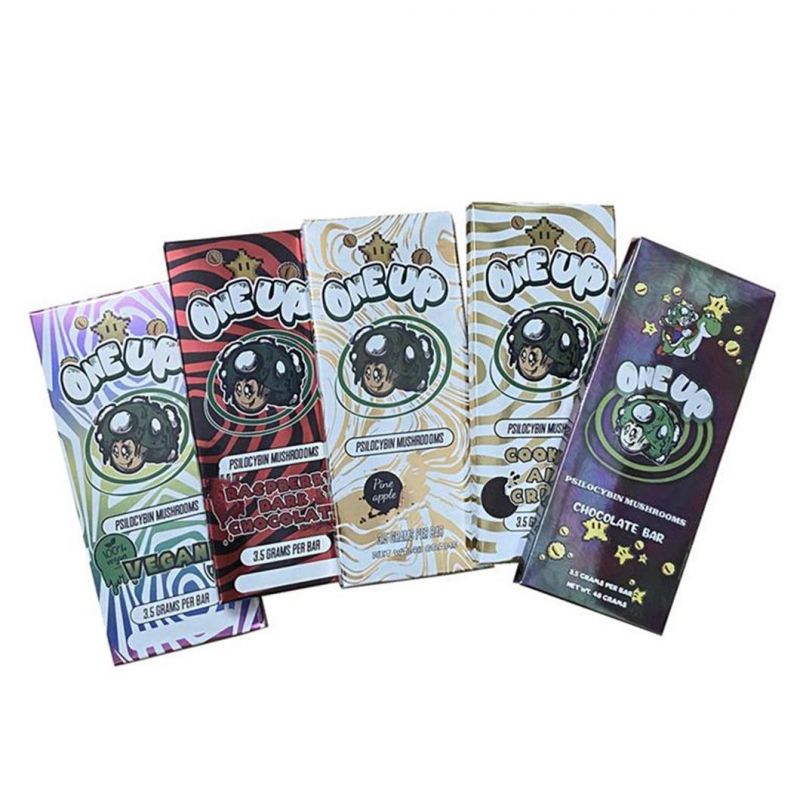 One up Psilocybin Mushroom Chocolate Bars Packaging Box