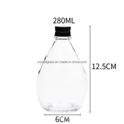 8oz 11oz 16oz Glass Bottle for Juicing Beverage. Storage. Liquids with Aluminium Caps