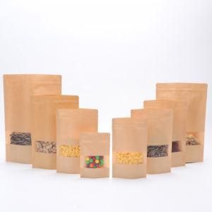 Factory Price Ziplock Aluminum Foil Kraft Paper Bag with Degassing Valve