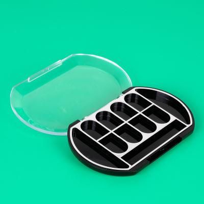 Hot-Sale Popular Round Shape Eye Shadow Palette Plastic Palette 10 Holes Empty Palette for Eyebrow Powder Case