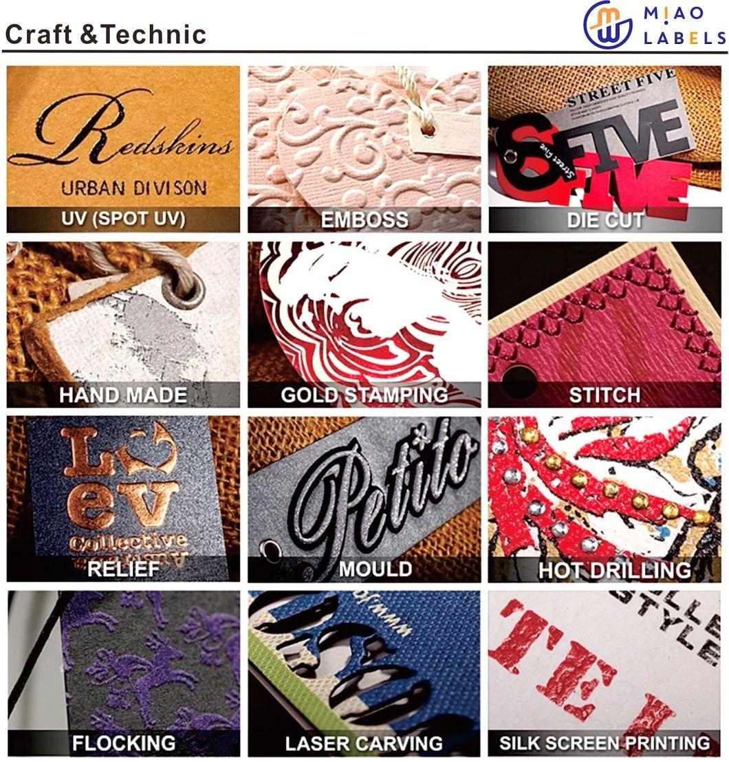 Custom Garment Accessories Hang Colorful Tags Garment Tags