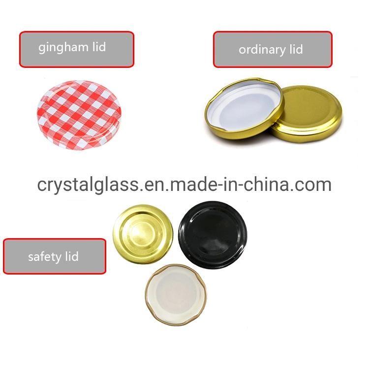500ml 1000ml Honey Pickles Glass Storage Food Jar with Lug Lid