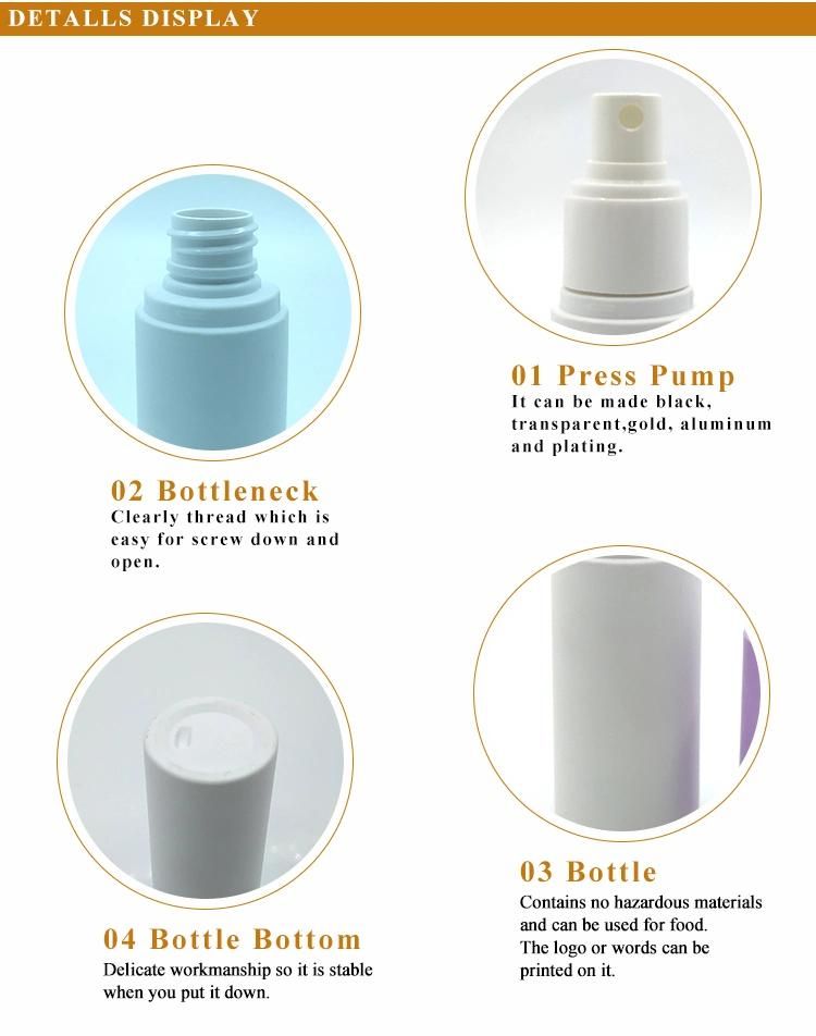 80ml Hot Selling Cosmetic Cream Spray Pump Bottle Set