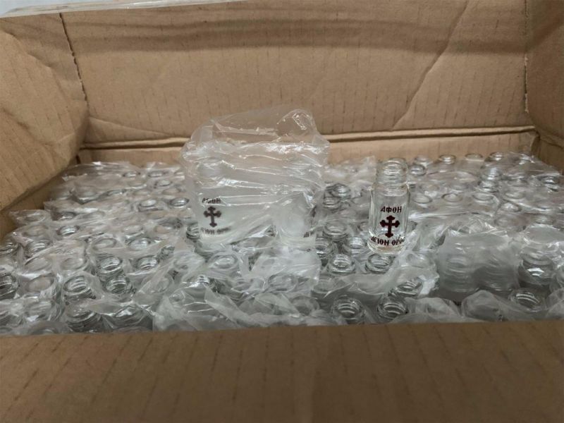10ml Clear Roll on Glass Bottle One Color Logo on Aluminum Cap