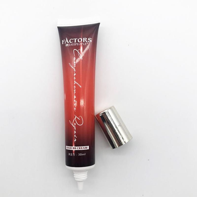 Hair Care Essence Customized Cosmetic Packaging Tube with Screw Cover
