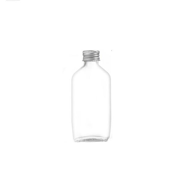 180ml Flat Juice Beverage Coffee Fruit Whiskey Glass Bottle with Screw Cap
