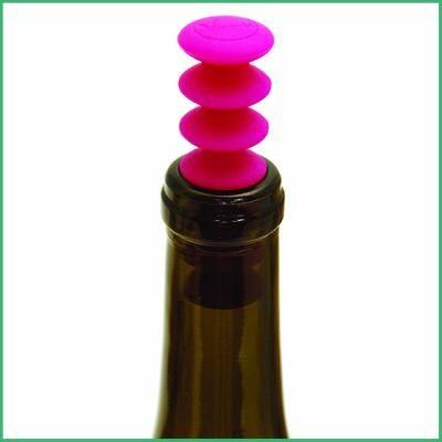 Factory Customized High Quality Silicone Bottle Stopper for Household Gift Red Wine Bottle Stopper