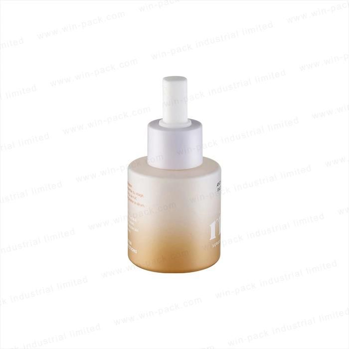 Custom Euro Gradient Color Glass Dropper Bottles with Square Shape Rubber Head