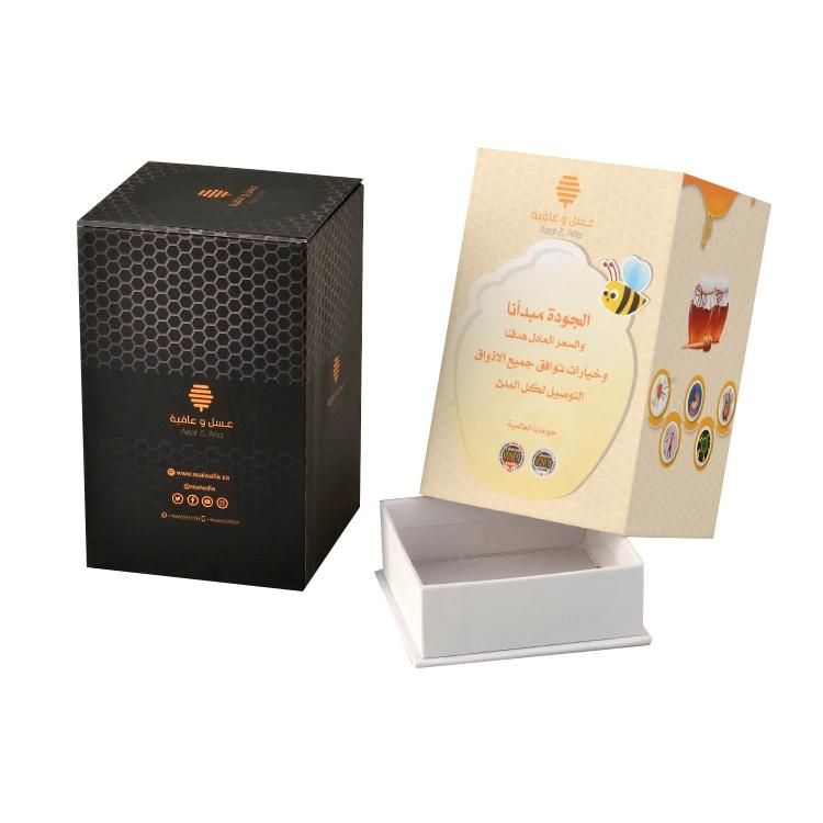 Luxury Custom Logo Designs Packaging Upscale Honey Paper Gift Box