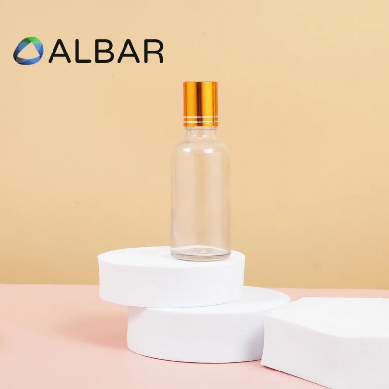 Light and Clear Roller on Glass Bottles with Customized Logo Printing Design
