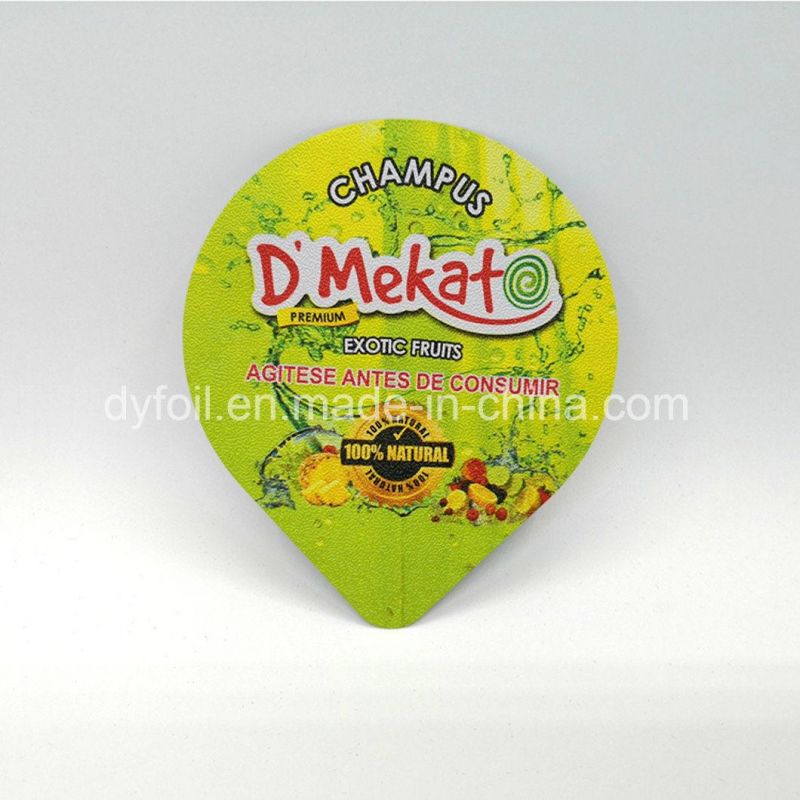 Customized Logo Printing 81mm Aluminum Foil Caps for Juice Cup