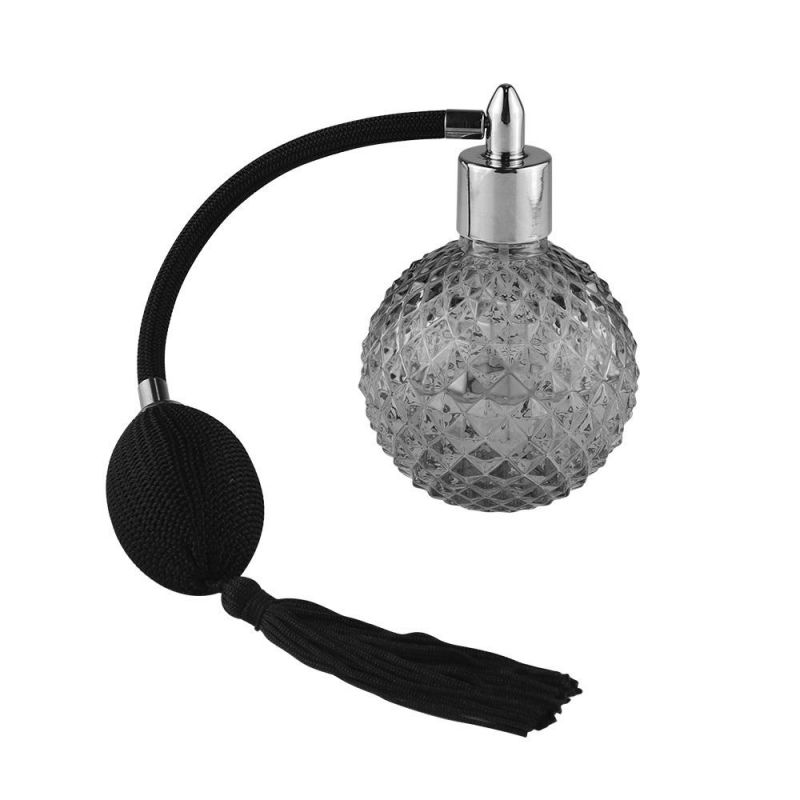 Cosmetic Packaging Ball Shape Refill Glass Spray Perfume Bottle with Bulb Atomizer