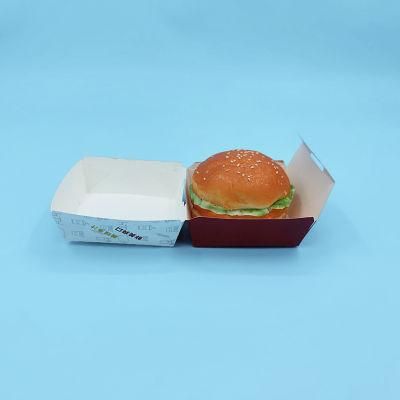 Custom Printed Recycled Containers Take Away Food Burger Hamburger Box Packaging Sushi Cake Cookie Cheesecake Paper Boxes