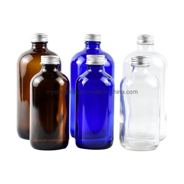 Empty OEM 12oz Glass Juice Bottle 500ml with Customize Printing