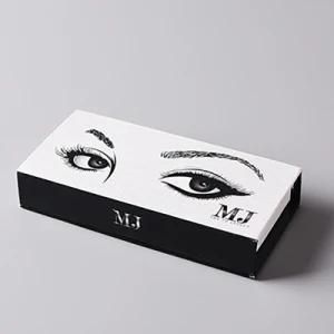 Art Paper Printed Custom Black False Eyelash Packaging Box