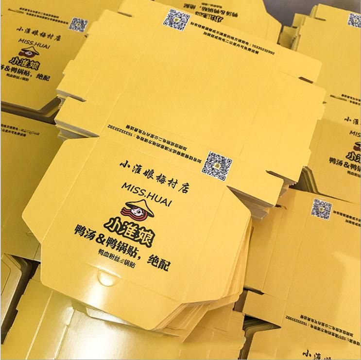 Wholesale Disposable Eco-Friendly Low Price Take Away Food Box Take out Container Kraft Paper Takeaway Fast Food Boxes/Cardboard Bento Lunch Package Food Storag