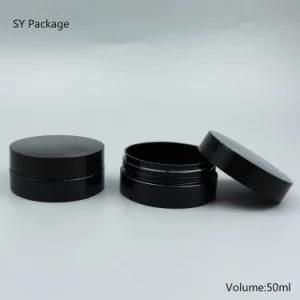 Plastic Wide Mouth Bottle Pet Container with Black Cap Manufacturer