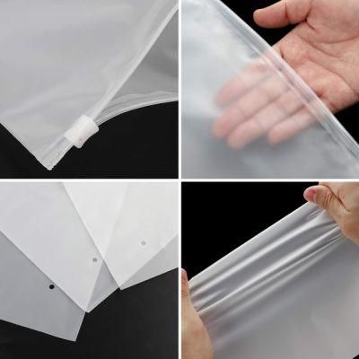High Quality Frosted Zipper Bag Custom Plastic Shipping T Shirt Ziplock Matt Clothing Packaging Bag