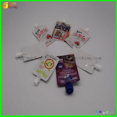 Spout of a Spout Pouch a Plastic Bag with a Suction Nozzle