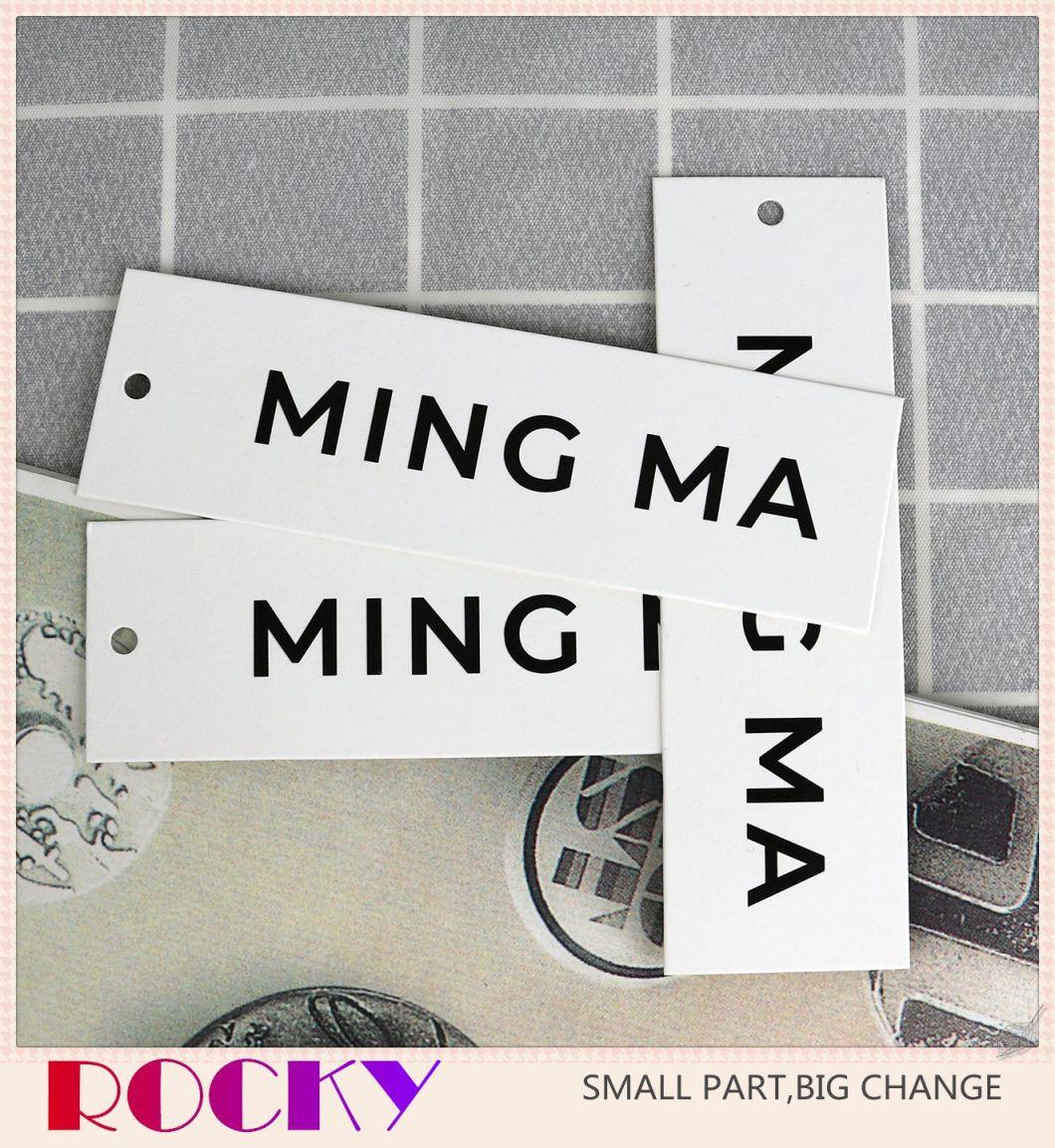 Professional Custom Paper Hangtag Recycled Swing Tag Hangtags for Clothing Own Logo