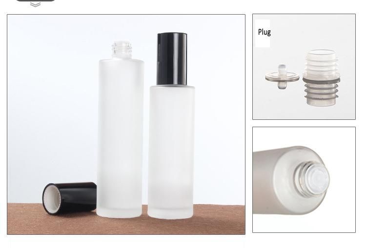 Lotion Bottle and Spray Bottle with Black Caps
