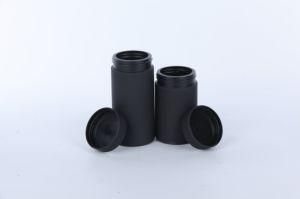 HDPE Black Soft Touch Container Food Grade Capsule Jar