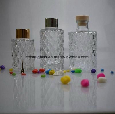 Clear Reed Diffuser Glass Bottle for Aroma Fragrance Cosmetic Packaging