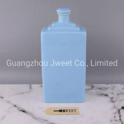 Liquor Bottles Customized Square Ceramic Tequila Bottle