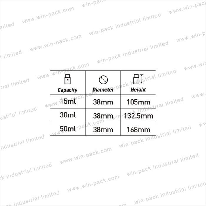 White Double Wall Airless Bottle Plastic Container 15ml 30ml 50ml