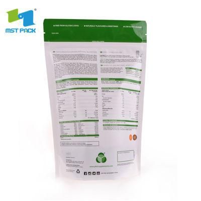 Biodedradable Ziplock Stand up Foof Bag with Window for Powder Chicken Seafood