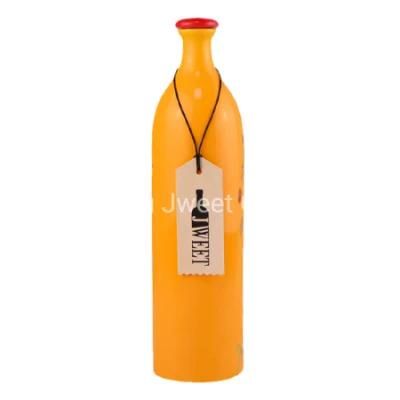 Logo Printed 750ml Ceramic Vodka Whisky Wine Bottle